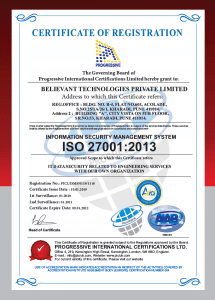 Believant Technologies Certificate 1